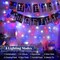 Red White and Blue Lights Outdoor, 32ft 100 LED Patriotic String Lights for 4th of July, Memorial Day, Independence Day Decor, 8 Modes Timer Waterproof Connectable